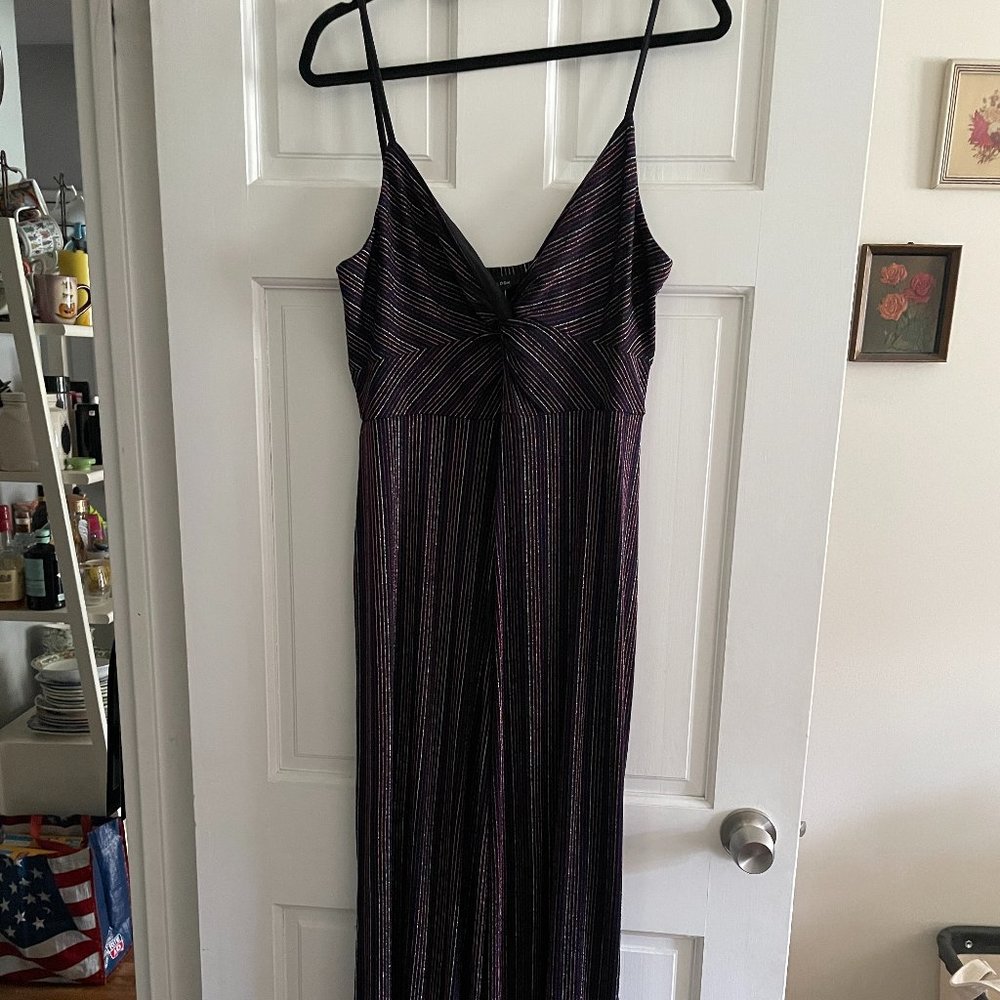 ASOS New Look Shimmer Wide-leg Jumpsuit Size 14